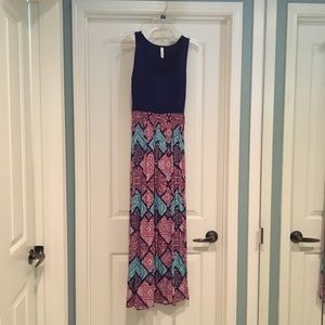 Tribal print maxi dress